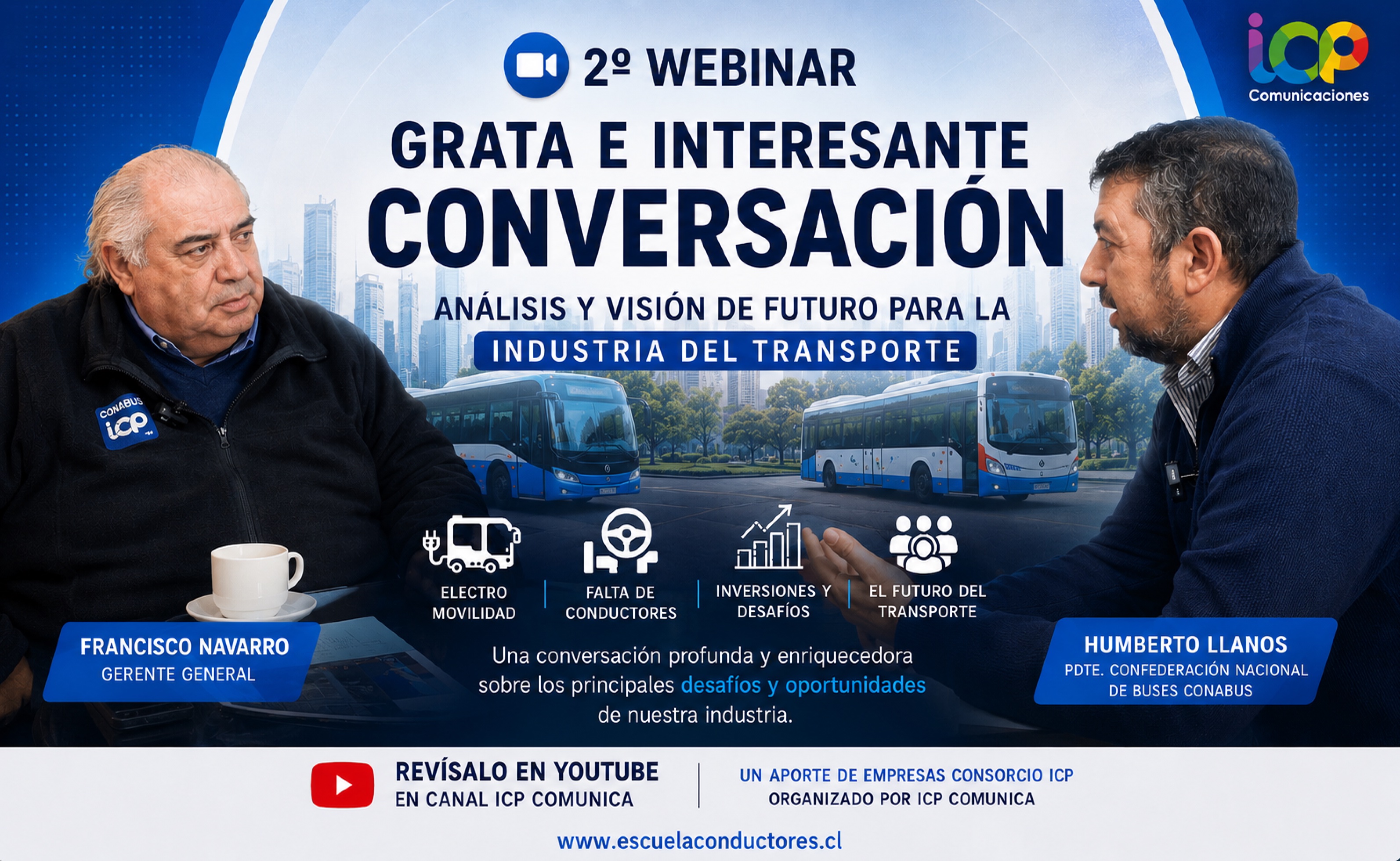 2º Webinar con Presidente Conabus y Pdte Asociación Provincial Taxibuses Chillan